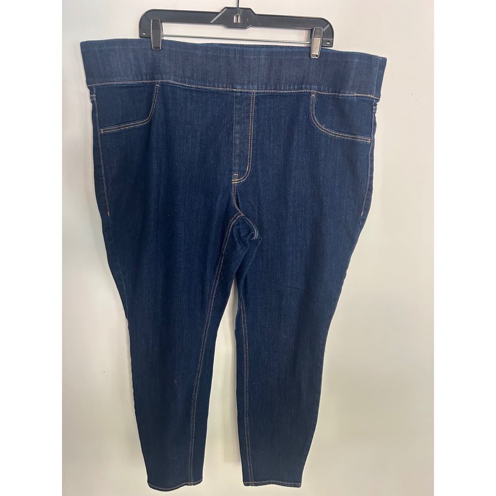 Old Navy Rockstar Super Skinny Jeggings Dark Wash Mid Rise Plus Size 24